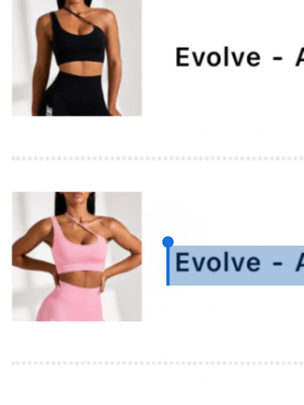 Bo+tee One-Shoulder Seamless Sports Bra in Pink S